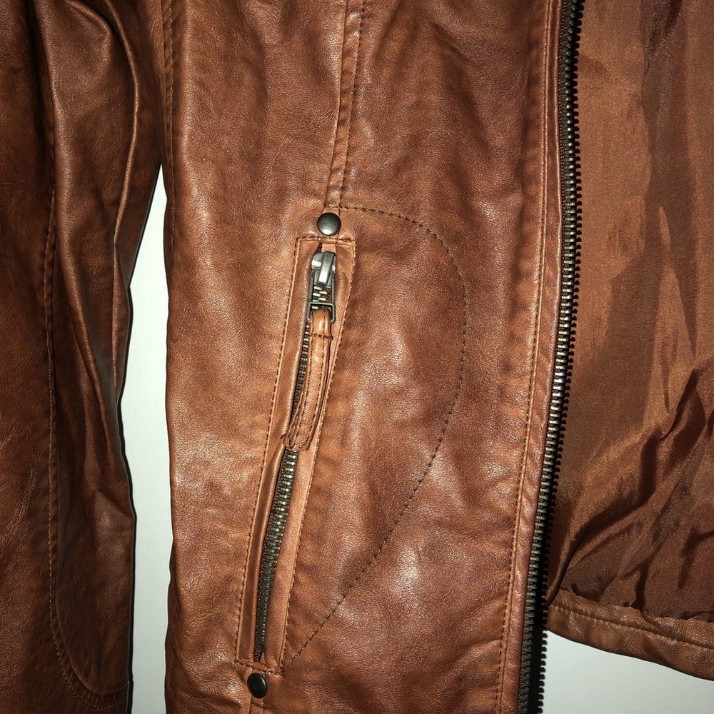 Brown Leather Jacket - Picture 2 of 7